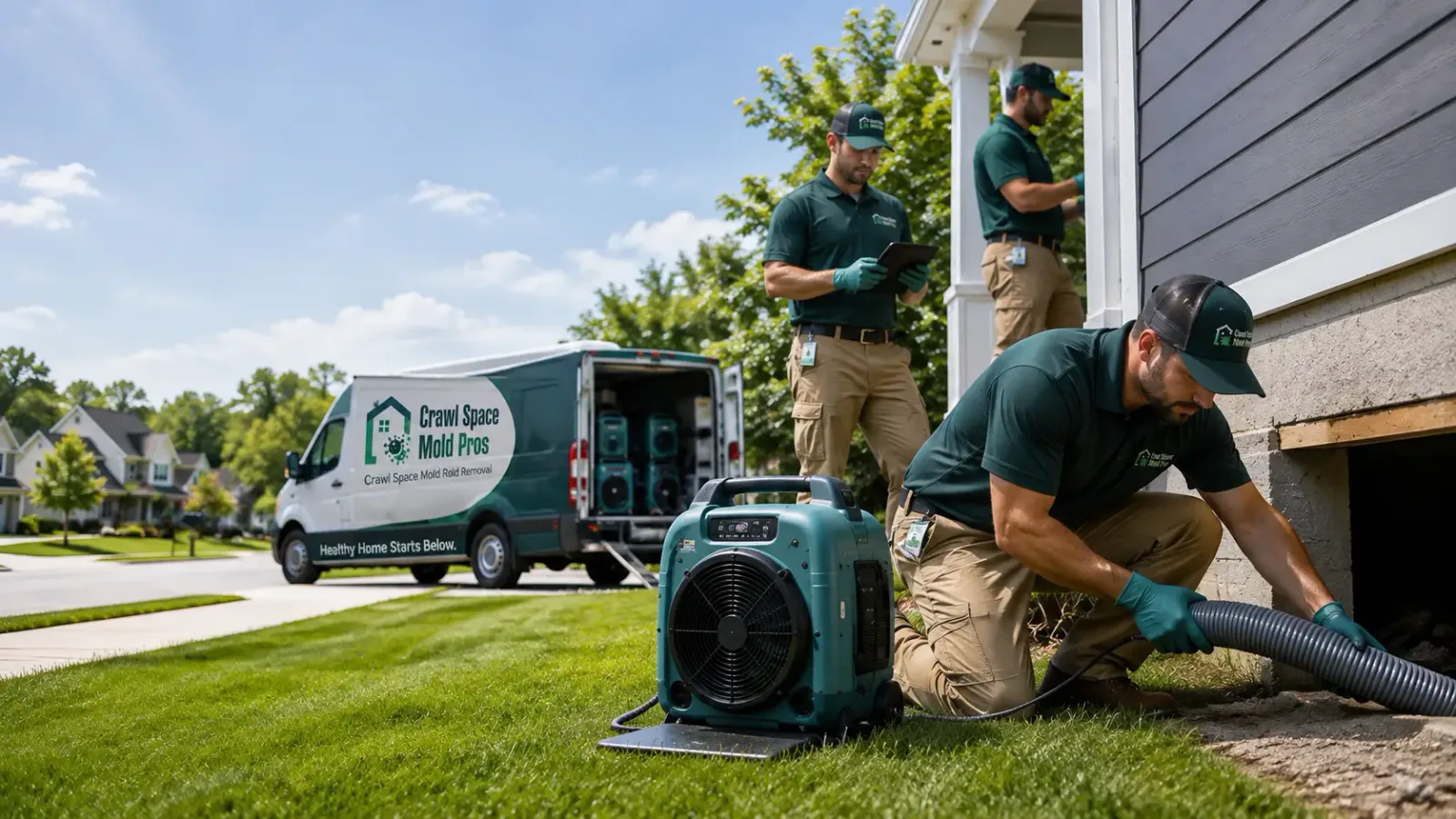 Crawl Space Mold Removal in Walnut, IA